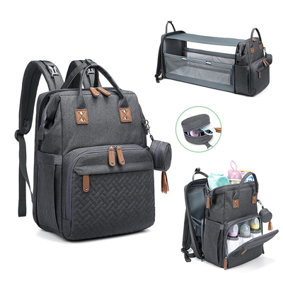 20L Nylon 600D Folding Diaper Bag Multifunctional Nappy Bag 1.4kg