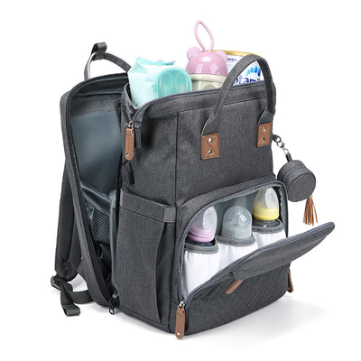 20L Nylon 600D Folding Diaper Bag Multifunctional Nappy Bag 1.4kg