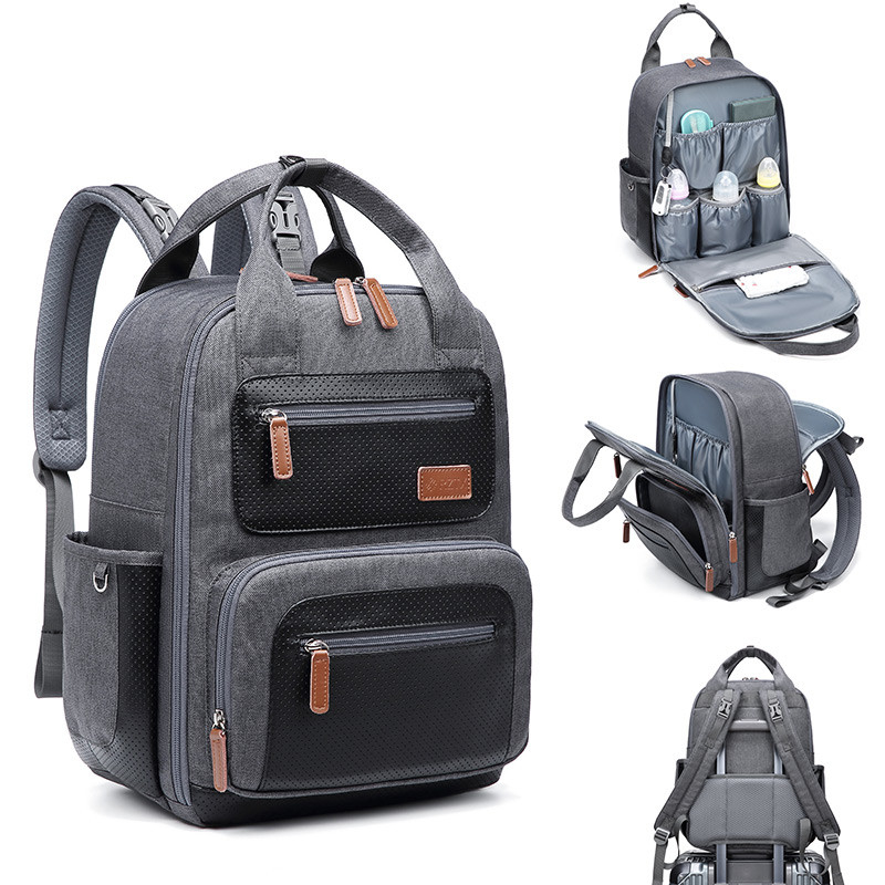 Luxury Mommy Travel Waterproof Baby Diaper Backpack Multifunctional  Laptop Bag for Mom&Dad Diaper Bag