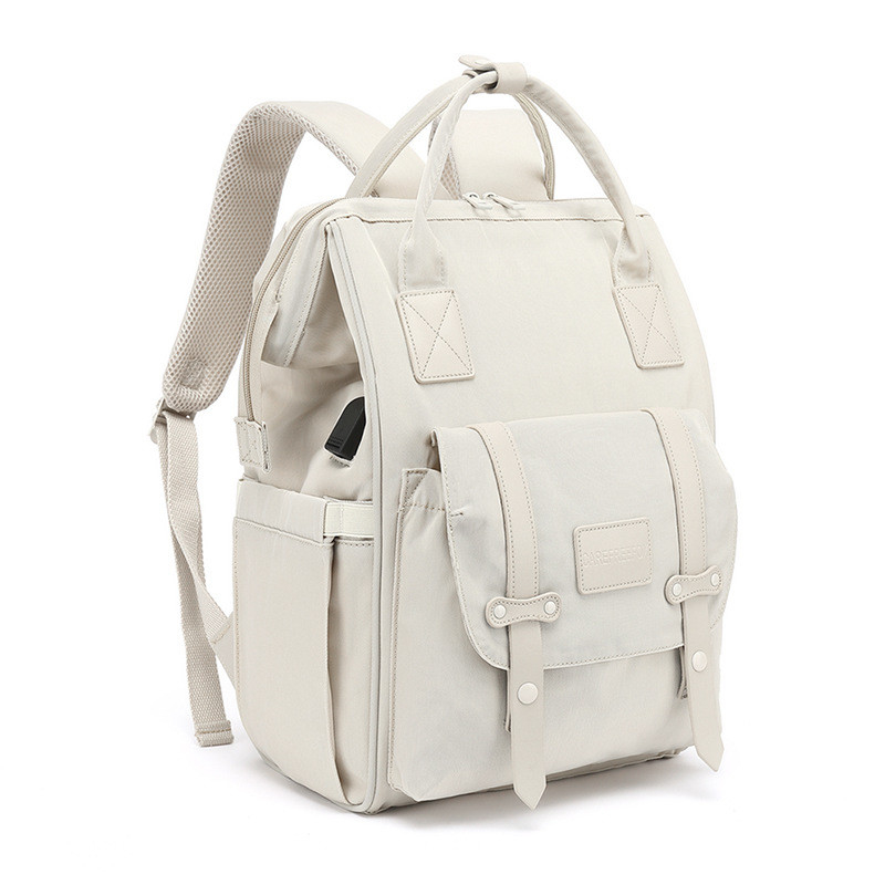 Thermal Insulation Nylon Travel Changing Bag With USB Charging Port 35L